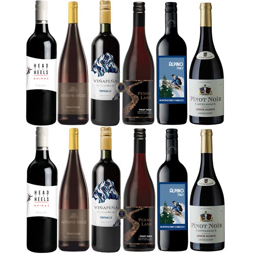 The Reds Collection Wine Case of 12 - Delivered to Your Door